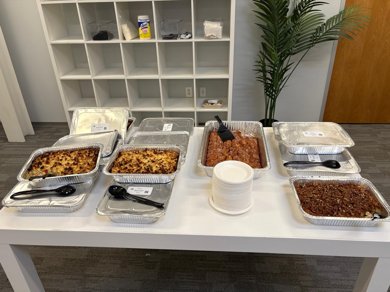 Delicious brunch spread